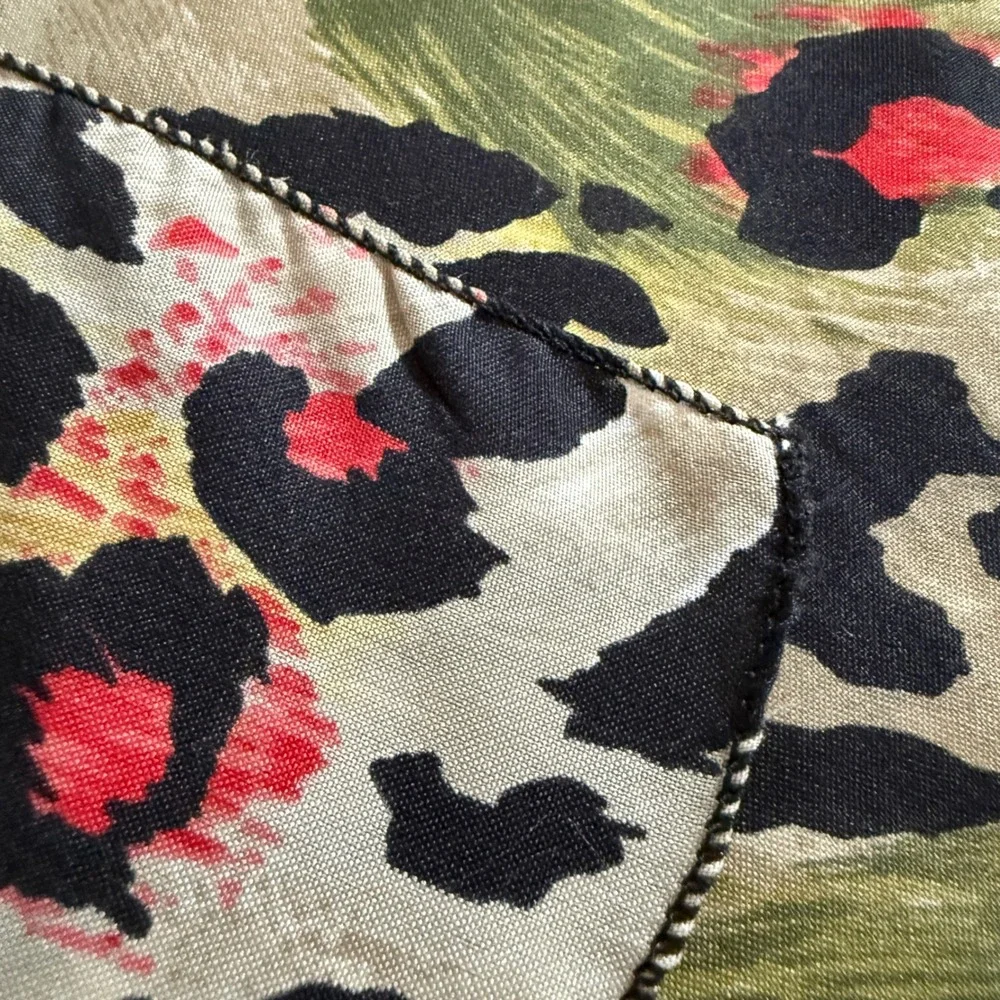 Animal Print Scarf Bundle 2 Pc Patchwork & Leopard‎ Polyester